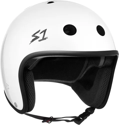 Vista 16 de S1 - Casco retro Lifer para skate, BMX y patinaje sobre ruedas Brillo negro
