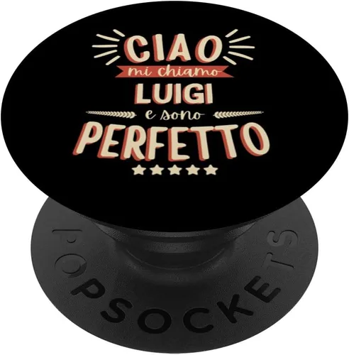 Vista 6 de Luigi Idea Regalo Personalizzata Nome Divertente Gigi PopSockets MagSafe PopGrip for iPhone