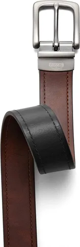 Vista 3 de Fossil Cinturón reversible de cuero negromarrón para hombre