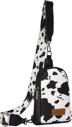 Vista 17 de Wrangler Bolso bandolera pequeño para mujer, bolsos cruzados de cuero *Clásico-marrón