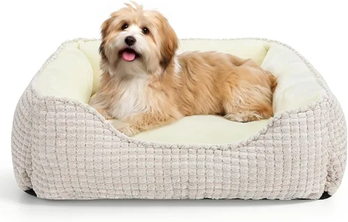 Vista 11 de MIXJOY Cama Ortopédica Rectangular Lavable para Perros Pequeños, Medianos y Grandes, Suave Calmante, Cama Duradera para Cachorros Durmientes Cojín