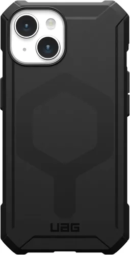 Vista 7 de URBAN ARMOR GEAR UAG Funda compatible con iPhone 15 de 6.1 pulgadas, Essential Armor negro, imán integrado compatible con carga MagSafe, funda