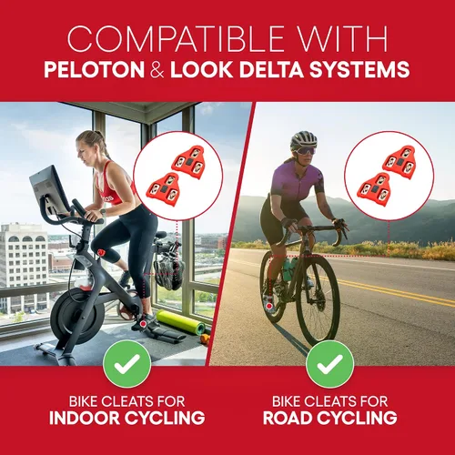 Vista 11 de Tacos de repuesto para bicicleta compatibles con zapatos Peloton y pedales Look Delta