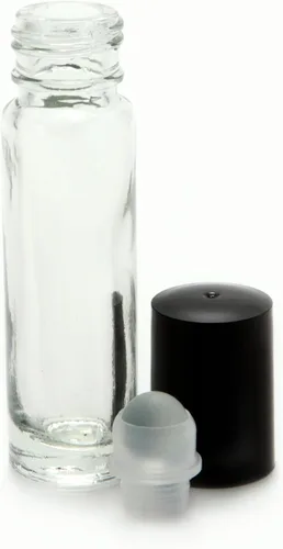 Vista 5 de Botes con tapón de rosca y gotero de 0,1 fl oz para perfume, 24 unidades de 0,34 fl oz.