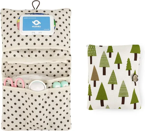 Vista 9 de Lmbabter Organizador extraíble para bolsa de bebé, bolsa de pañales con 6 bolsillos en total, bolso y bolsa de mano para mujeres, mamás, enfermeras