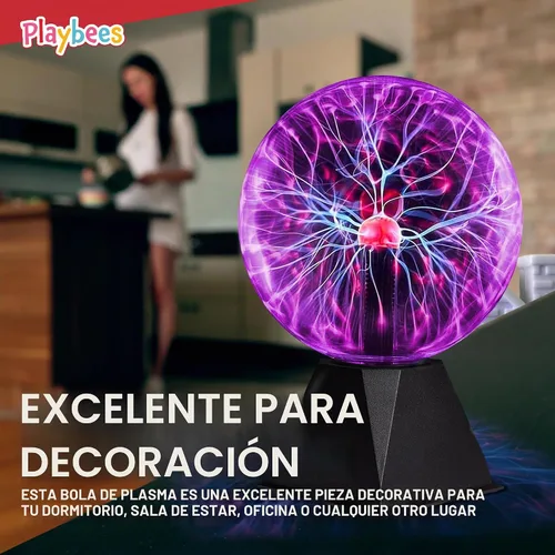 Vista 4 de Bola púrpura del plasma, lámpara del rayo de la bobina de Tesla de 7