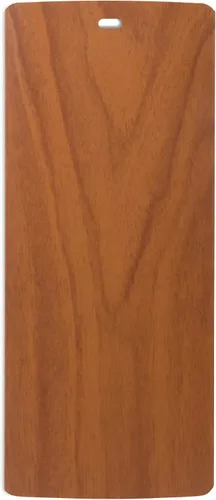 Vista 3 de DALIX Partes de persianas verticales de vinilo de madera, pecan 82.5 pulgadas, ventana alta, paquete de 5