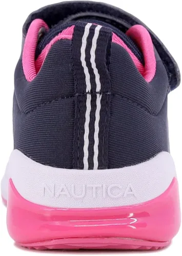 Vista 5 de Nautica Tenis deportivos con luz intermitente para niños con una correa, a la moda y divertida para niños y niñas, disponibles en tallas para niños