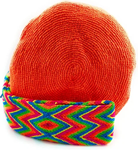 Vista 3 de Bolsos Colombianos, Mochila Wayuu, 100% original de algodón colombiano hecho a mano bolsa de cubo