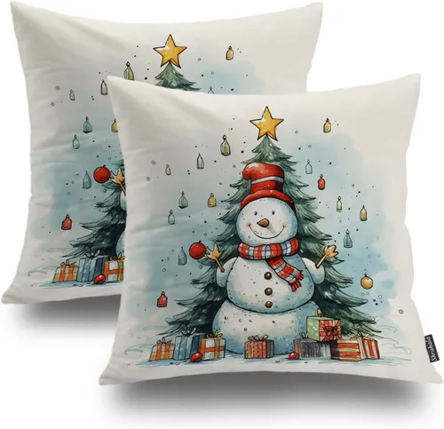 Vista 25 de Shrahala Juego de 2 fundas de almohada decorativas de granja rústica, paquete de 2, fundas de almohada de estilo rústico con textura de cesta tejida