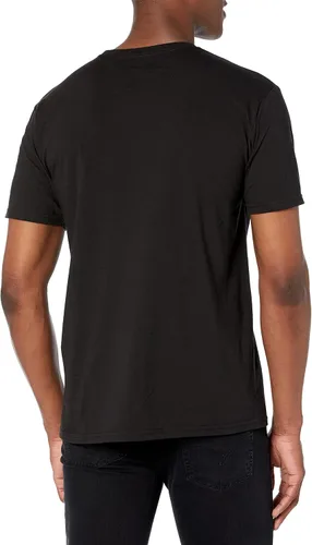 Vista 2 de Liquid Blue Camiseta barata Done Dirt para hombre, Azul Patchwork