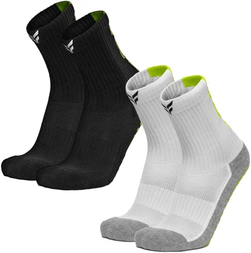 Vista 3 de FLITE SPORTS Calcetines antideslizantes para fútbol, fútbol sala, LAX, Pickleball, calcetines de neón para hombres y mujeres