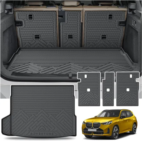 Vista 22 de KUST Alfombrilla de carga para maletero para Land Rover Discovery 4 LR4 2010-2016 (5/7 asientos) Cubierta trasera de goma Discoery 4 accesorios