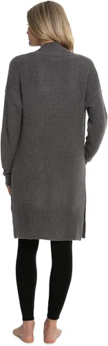 Vista 7 de Barefoot Dreams CozyChic Lite - Suéter largo de fin de semana para cardi, manga larga, Neutro