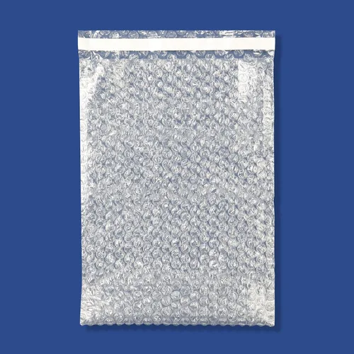 Vista 2 de 50 bolsas de burbujas autoadhesivas transparentes de 12 x 15.5 The Boxery