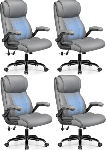 Vista 23 de BESTFAIR Ergonomic Office Chair, Desk Chair with Adjustable Lumbar Support Negro