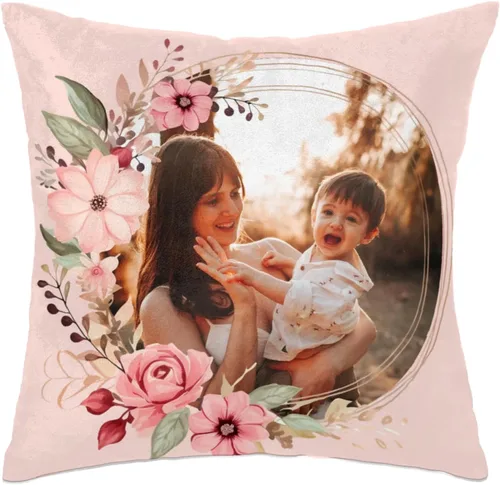 Vista 28 de Funda de almohada personalizada para mamá, funda de almohada cuadrada para el día de la madre, decoración de 16 pulgadas, vegetación