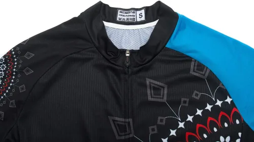 Vista 4 de JPOJPO Camiseta de ciclismo para mujer, de secado rápido, transpirable, reflectante, S-2XL