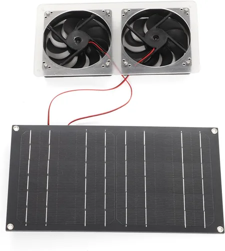 Vista 9 de Ventilador del generador solar, extractor de aire accionado solar compacto de 5 V para RV
