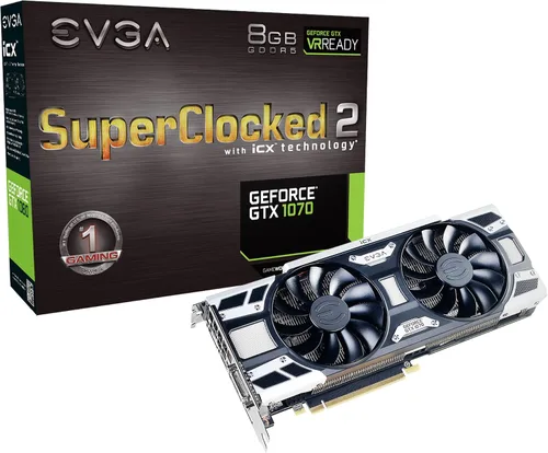 Vista 12 de Tarjeta gráfica GeForce GTX EVGA 1070 SC Gaming ACX 3.0, 08G-P4-6173-KR