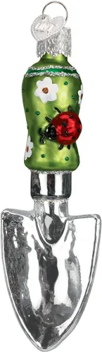 Vista 26 de Old World Christmas - Adorno de semillas de jardín con diseño de paleta, de vidrio soplado para árbol de Navidad, decoración festiva hecha a mano