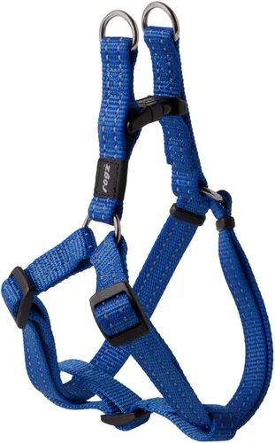 Vista 11 de Arnés reflectante ajustable para perros medianos; collar y correa a juego disponibles, negro