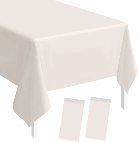Vista 9 de SietDESEO - Paquete de 2 manteles a cuadros azul y blanco, 54 x 108 pulgadas, mantel premium desechable de plástico para picnic, diseño gingham
