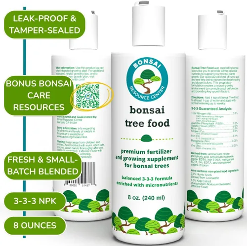 Vista 9 de Alimento para árbol bonsái Fertilizante líquido suave de primera calidad para un crecimiento saludable, tallos fuertes y hermosas floraciones