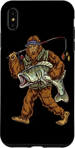 Vista 11 de Largemouth Bass Fishing Bigfoot Fisherman Case for iPhone 17