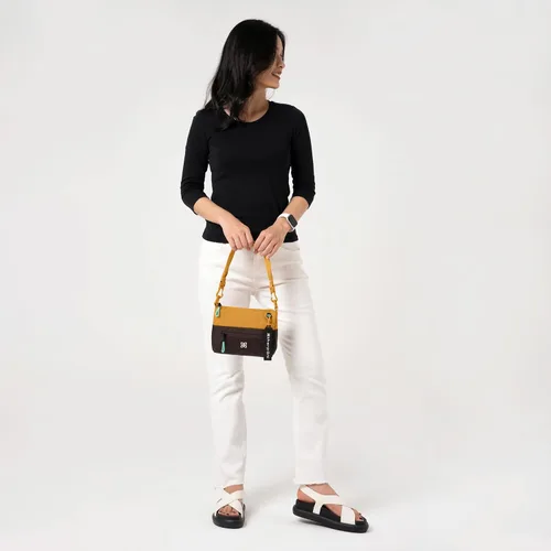 Vista 33 de Sherpani Skye - Bolso cruzado pequeño, de nailon, ligero, para mujer, con protección RFID