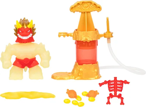 Vista 10 de Heroes of Goo Jit Zu Paquete Hero Creator con 2 figuras de acción y 6 rellenos de goo únicos, mezcla, rellena y crea tu propio Blazagon elástico