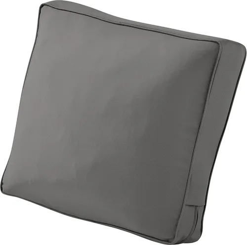 Vista 12 de Classic Accessories Montlake FadeSafe FadeSafe - Cojín de respaldo para silla de patio, 19 x 20 x 4 pulgadas, color gris jaspeado