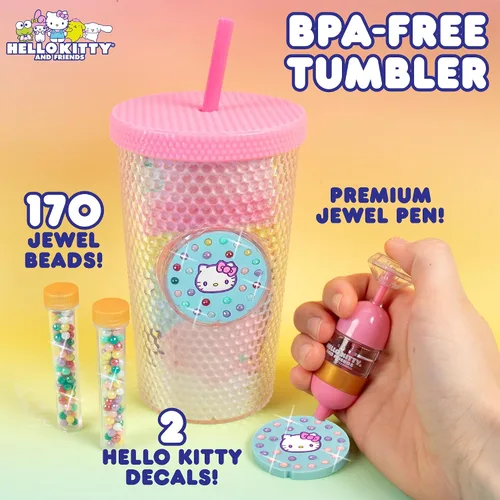 Vista 4 de Vaso espumoso con burbujas para presionar de Hello Kitty And Friends