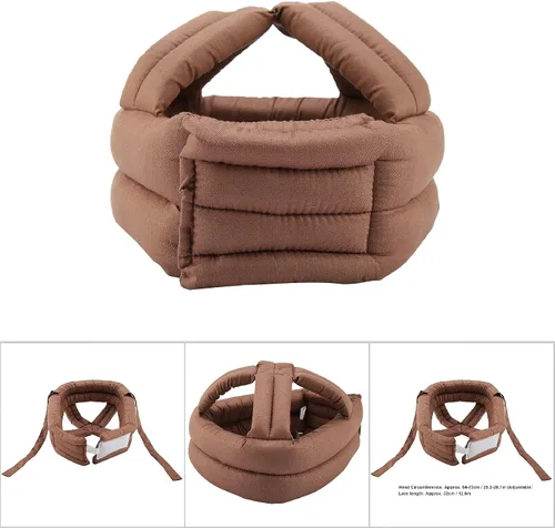 Vista 4 de Sombrero protector para ancianos, anticaídas, casco de seguridad ajustable, transpirable, cabeza de anciano
