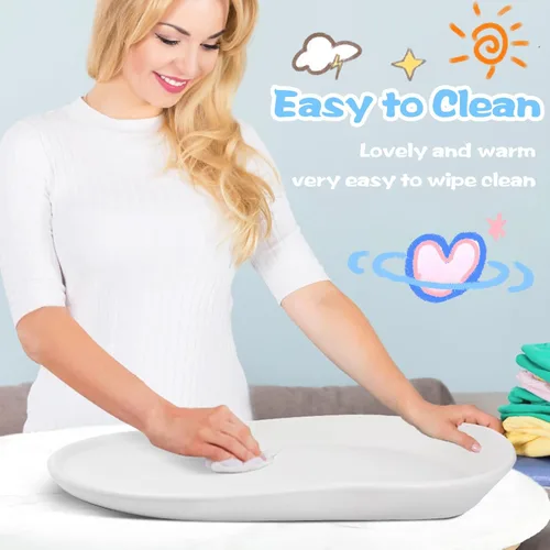 Vista 4 de TOSGN Cambiador de bebé, impermeable y antideslizante, fácil de limpiar, material de espuma suave y cálido, cambiador portátil, ligera inclinación