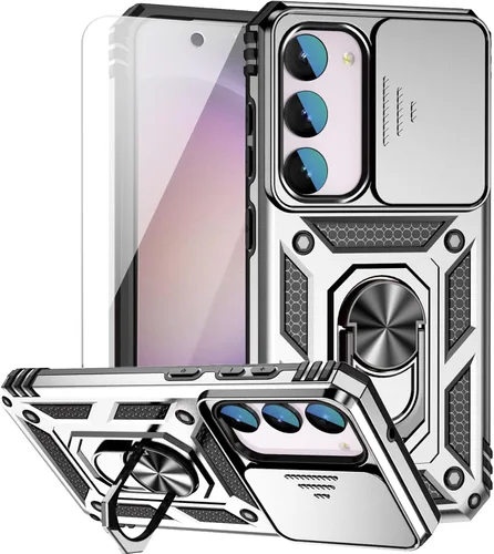 Vista 10 de Funda para Samsung Galaxy S23 FE con cubierta deslizante para cámara con protector de pantalla HD [grado militar de 16 pies probada en caídas] Funda