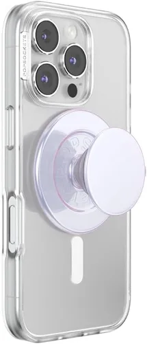 Vista 11 de PopSockets Agarre para teléfono con soporte expandible, agarre adhesivo, color blanco fresco Sujeción segura y cómoda, anticaída, soporte, flor