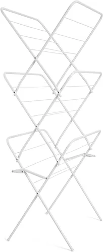 Vista 7 de Rayen Perchero vertical de 24.0 x 172.4 x 17.5 in Fácil de plegar Área de colocación de 45.9 ft con sistema de bloqueo de piernas con topes