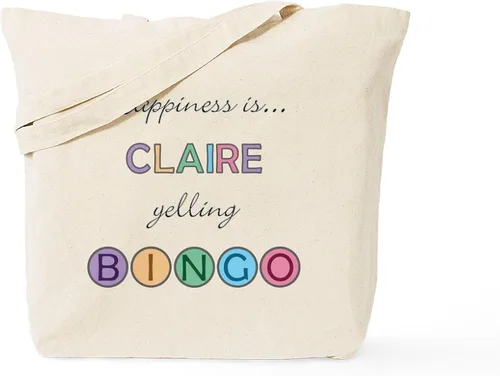 Vista 33 de CafePress Bingo Lingo Tote Bag Natural Canvas Tote Bag, Bolso de compras de tela, Caqui