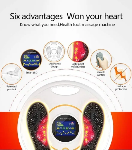 Vista 8 de Foot Circulation Plus (elegible para FSA o HSA) - Máquina de masaje de pies con unidad TENS, EMS (estimulador muscular eléctrico) Pies Salud