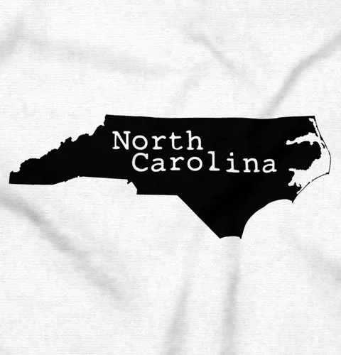 Vista 14 de North Carolina State Map Shape Souvenir NC Camiseta de manga larga para hombres y mujeres