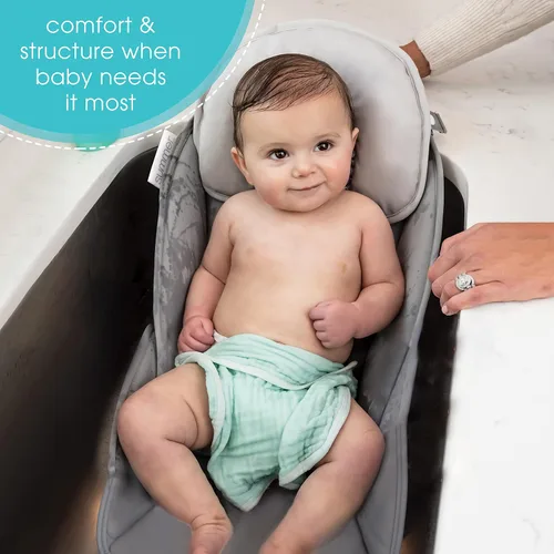 Vista 2 de Summer Infant Soporte cómodo para bañista en el fregadero: baña a recién nacidos de hasta 6 meses con confianza directamente en el fregadero. El