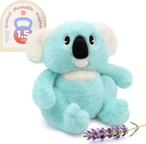 Vista 26 de IKASA Animal de peluche de pingüino para microondas, almohadilla térmica para mayor comodidad y calidez, calentable y refrigerable de 1.5 libras
