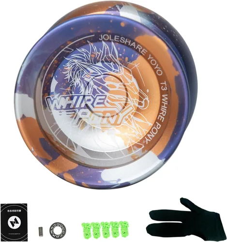 Vista 10 de LIXADA Yoyo Ball Aleación de aluminio con rodamientos sensibles y no respondentes+cuerda Yoyo+guante, juego de bolas de yoyo profesional portátil