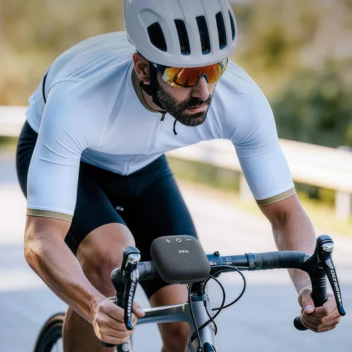 Vista 6 de Tribit StormBox Micro 2 Altavoz portátil inalámbrico: sonido de graves profundos de 10 W, altavoz impermeable IP67 para bicicleta con Bluetooth 5.3