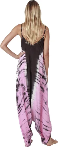 Vista 3 de INGEAR Harem Jumpsuit Romper Bohemian Boho Loose Relax Fit Tie Dye Handkerchief Jumpsuits