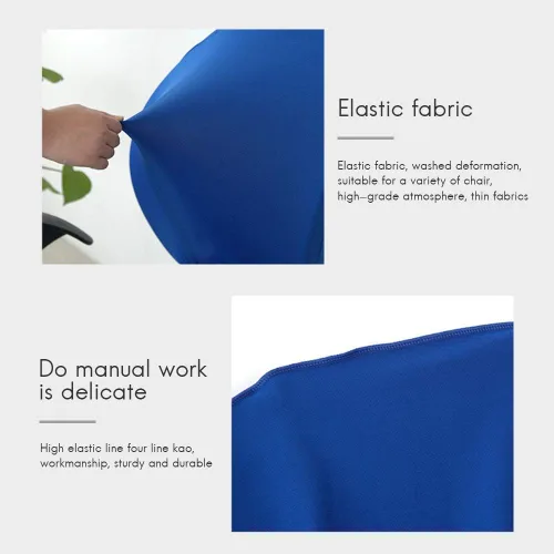Vista 6 de TOPINCN - Funda elástica para silla de oficina, color rojo Funda universal para silla de computadora, parte inferior elástica, extraíble