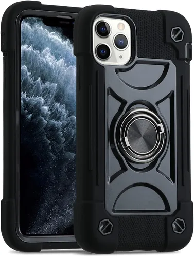 Vista 62 de MARKILL Funda compatible con iPhone Air de 6.5 pulgadas 2025 con soporte de anillo giratorio de 360 grados, protección contra caídas de grado