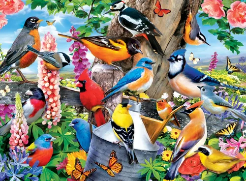 Vista 8 de MasterPieces Rompecabezas de 100 piezas para niños, colección de primavera Audubon, 14 x 19 pulgadas