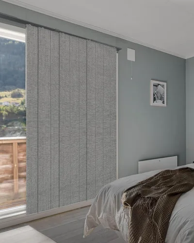 Vista 11 de GoDear Design Persianas verticales deslizantes ajustables con 99.99% de opacidad de 45.8"- 86" de ancho x 96" de alto, persianas de ventana